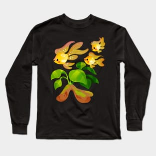 Fresh water fish and plants - Gold ramirezi Long Sleeve T-Shirt